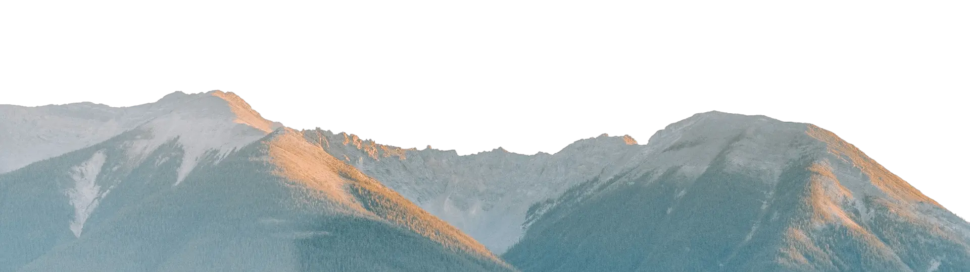 Mountain range at sunrise